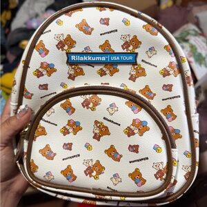 Rilakkuma Backpack - Brown and White